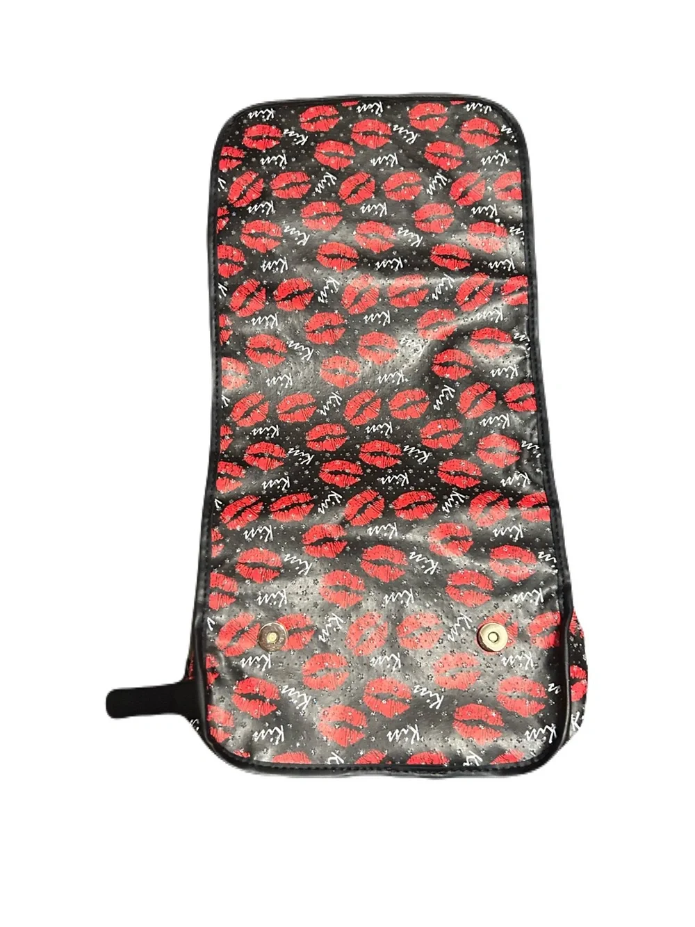 Lips Kiss Hanging Cosmetic Travel Case Folding Make up